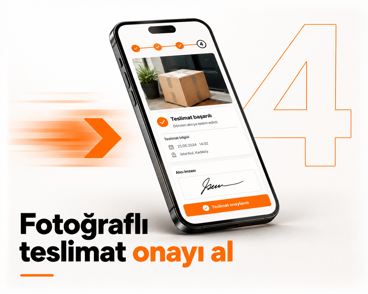 Fotoğraflı teslimat onayı al