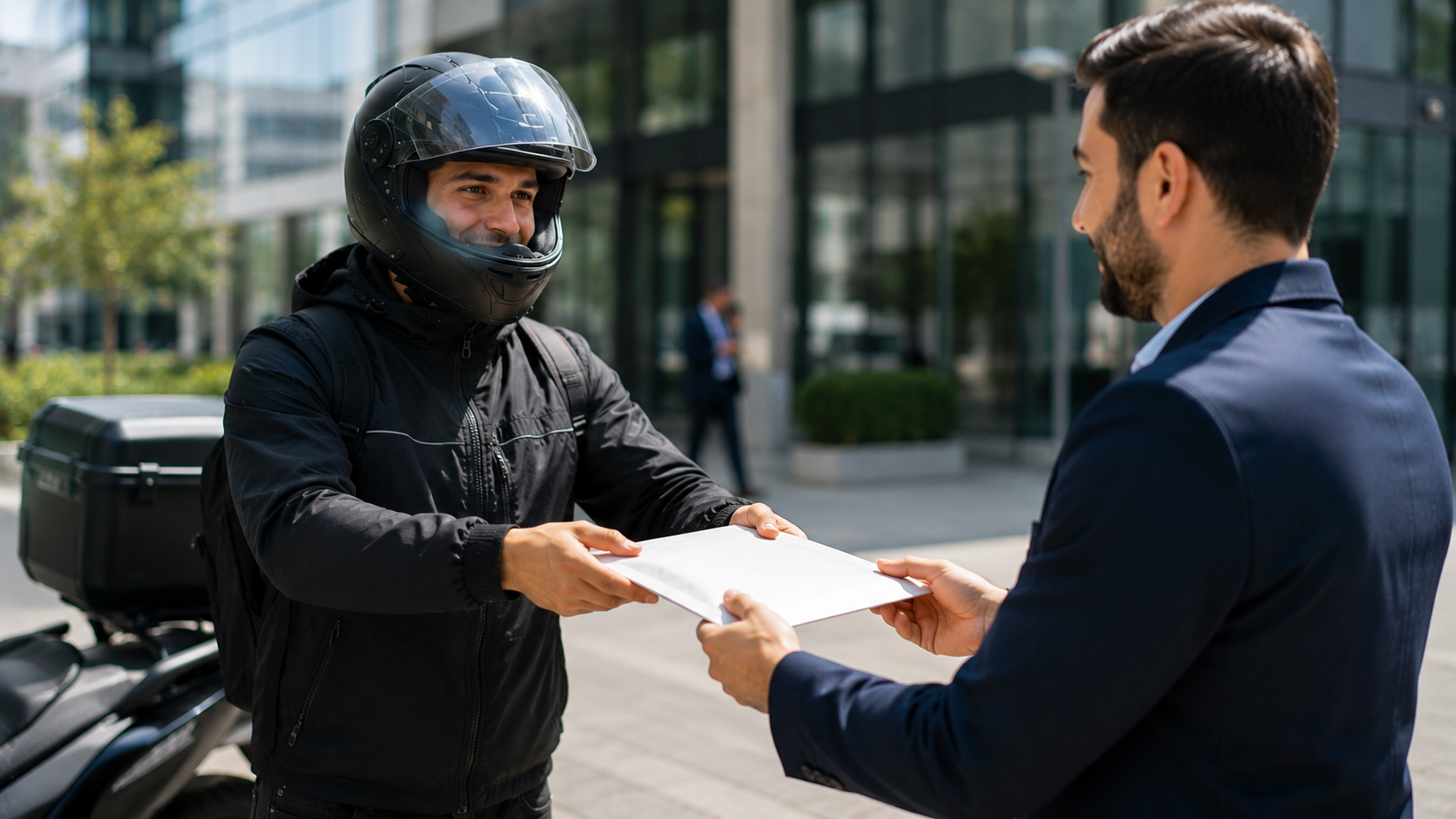 İstanbul'da evrak ve belge teslim eden moto kurye